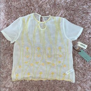 Sheer beaded top